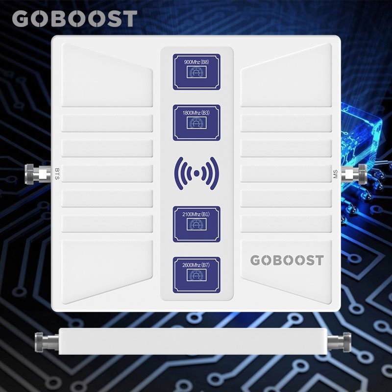 Goboost Five band repeater mobile signal booster amplifier GSM 2g 3g 4g cell phone booster signal repeater